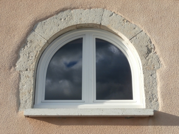 Fenêtre PVC Cintrée Blanc